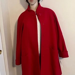 New With Tags Vintage Coat Herman Kay size 8 Wool Blend